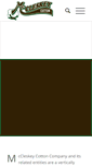 Mobile Screenshot of mccleskeycotton.com